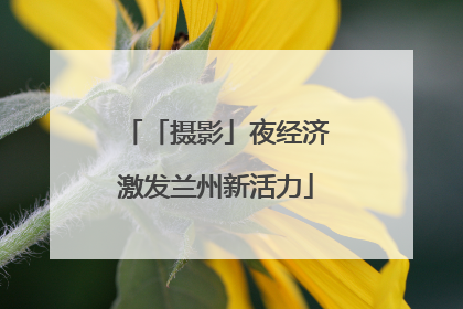 「摄影」夜经济激发兰州新活力