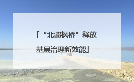 “北疆枫桥”释放基层治理新效能