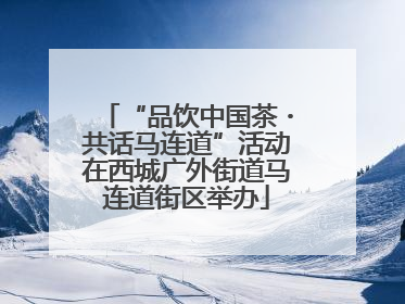 “品饮中国茶・共话马连道”活动在西城广外街道马连道街区举办