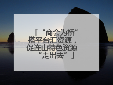 “商会为桥”搭平台汇资源，促连山特色资源“走出去”