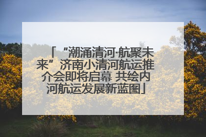 “潮涌清河·航聚未来”济南小清河航运推介会即将启幕 共绘内河航运发展新蓝图