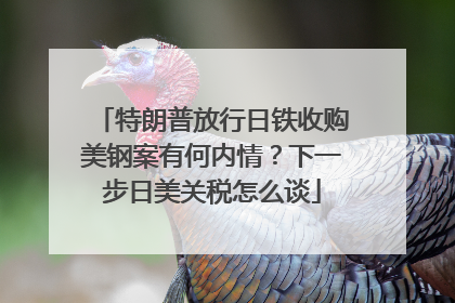 特朗普放行日铁收购美钢案有何内情？下一步日美关税怎么谈