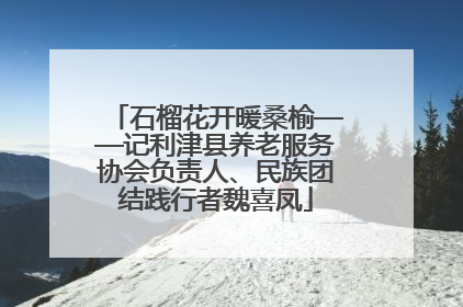 石榴花开暖桑榆——记利津县养老服务协会负责人、民族团结践行者魏喜凤