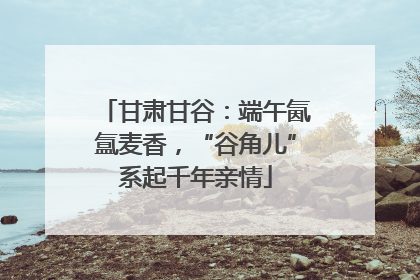 甘肃甘谷：端午氤氲麦香，“谷角儿”系起千年亲情
