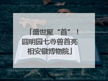 盛世聚“首”！圆明园七尊兽首亮相安徽博物院
