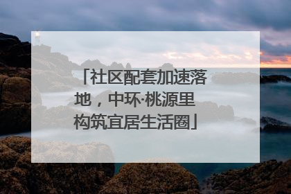 社区配套加速落地，中环·桃源里构筑宜居生活圈