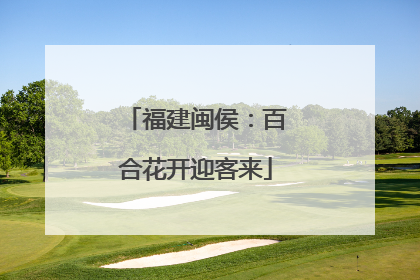 福建闽侯：百合花开迎客来