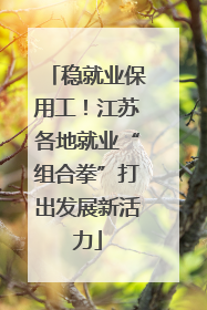 稳就业保用工！江苏各地就业“组合拳”打出发展新活力