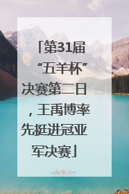 第31届“五羊杯”决赛第二日，王禹博率先挺进冠亚军决赛