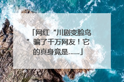 网红“川剧变脸鸟”骗了千万网友！它的真身竟是……