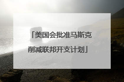 美国会批准马斯克削减联邦开支计划