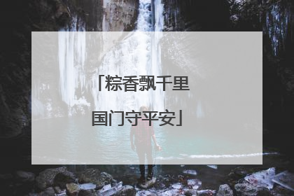 粽香飘千里 国门守平安
