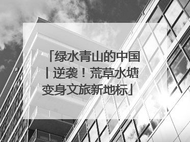 绿水青山的中国丨逆袭！荒草水塘变身文旅新地标