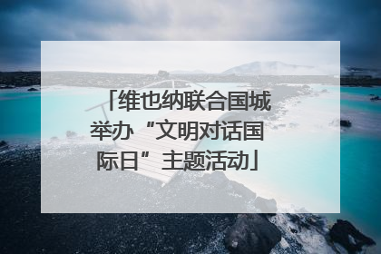 维也纳联合国城举办“文明对话国际日”主题活动