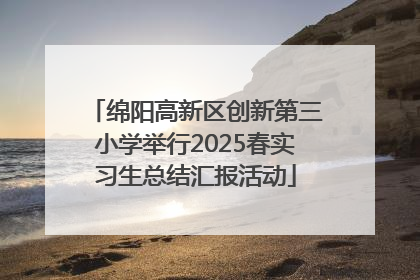 绵阳高新区创新第三小学举行2025春实习生总结汇报活动