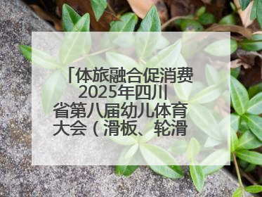 体旅融合促消费 2025年四川省第八届幼儿体育大会（滑板、轮滑）开幕