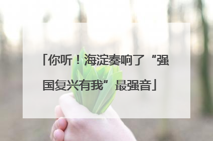 你听！海淀奏响了“强国复兴有我”最强音