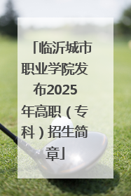 临沂城市职业学院发布2025年高职（专科）招生简章