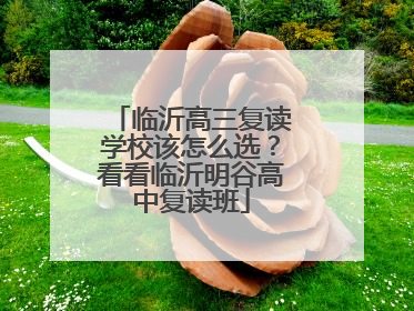 临沂高三复读学校该怎么选？看看临沂明谷高中复读班