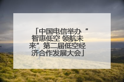 中国电信举办“智惠低空 领航未来”第二届低空经济合作发展大会