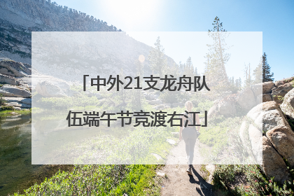 中外21支龙舟队伍端午节竞渡右江