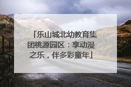 乐山城北幼教育集团桃源园区：享动漫之乐，伴多彩童年
