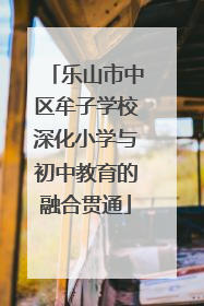 乐山市中区牟子学校深化小学与初中教育的融合贯通