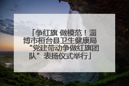 争红旗 做模范！淄博市桓台县卫生健康局“党建带动争做红旗团队”表扬仪式举行