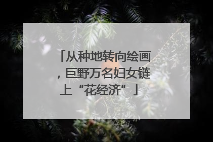 从种地转向绘画，巨野万名妇女链上“花经济”