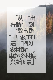 从 “出行路” 到 “致富路”！枣庄打造 “四好农村路”，串起乡村振兴新图景