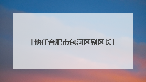 他任合肥市包河区副区长
