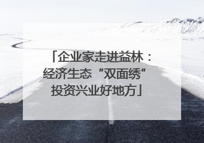企业家走进益林：经济生态“双面绣” 投资兴业好地方