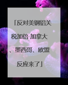 反对美钢铝关税加倍 加拿大、墨西哥、欧盟反应来了