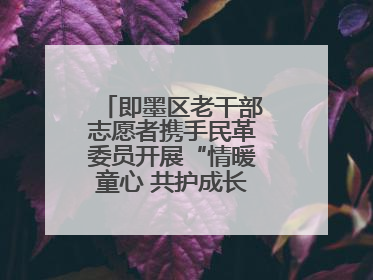 即墨区老干部志愿者携手民革委员开展“情暖童心 共护成长”献爱心活动