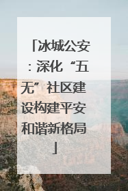 冰城公安：深化“五无”社区建设构建平安和谐新格局