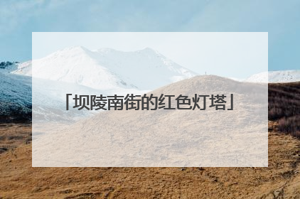 坝陵南街的红色灯塔