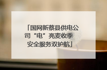 国网新蔡县供电公司“电”亮麦收季 安全服务双护航