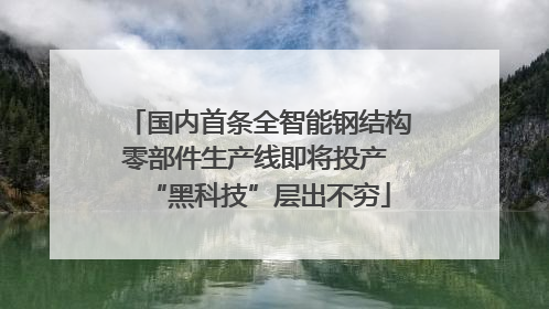 国内首条全智能钢结构零部件生产线即将投产 “黑科技”层出不穷