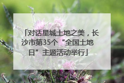 对话星城土地之美，长沙市第35个“全国土地日”主题活动举行