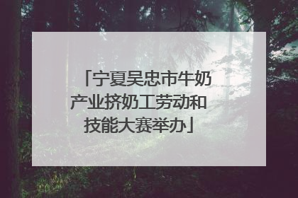 宁夏吴忠市牛奶产业挤奶工劳动和技能大赛举办