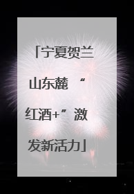 宁夏贺兰山东麓 “红酒+”激发新活力