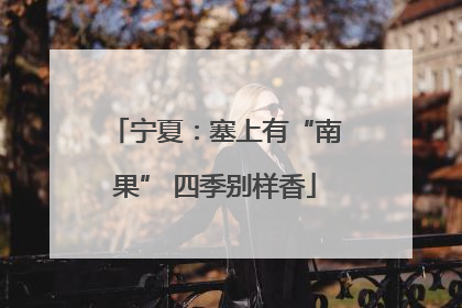 宁夏：塞上有“南果” 四季别样香