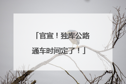 官宣！独库公路通车时间定了！
