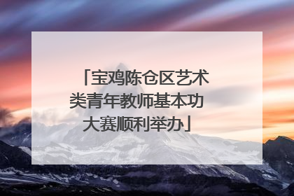 宝鸡陈仓区艺术类青年教师基本功大赛顺利举办