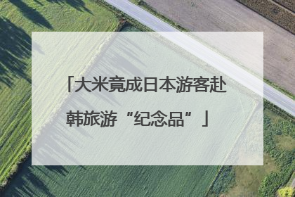 大米竟成日本游客赴韩旅游“纪念品”