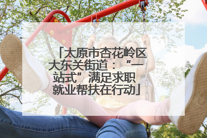 太原市杏花岭区大东关街道：“一站式”满足求职 就业帮扶在行动