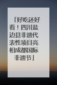 好吃还好看！四川盐边县非遗代表性项目亮相成都国际非遗节