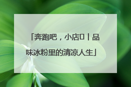 奔跑吧，小店㊴丨品味冰粉里的清凉人生