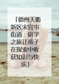 德州天衢新区宋官屯街道：研学之旅让孩子在探索中收获知识与快乐