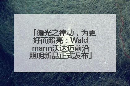 循光之律动，为更好而照亮：Waldmann沃达迈前沿照明新品正式发布